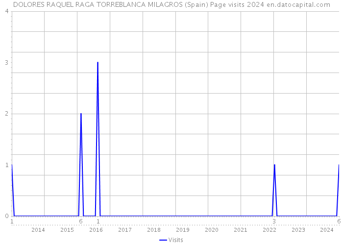 DOLORES RAQUEL RAGA TORREBLANCA MILAGROS (Spain) Page visits 2024 