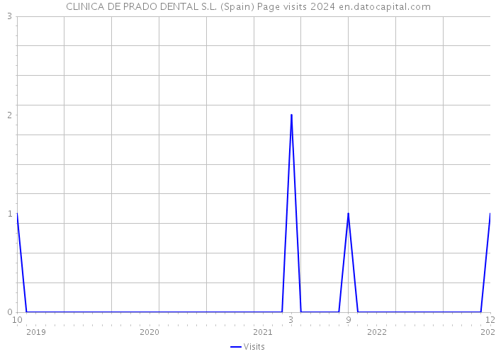 CLINICA DE PRADO DENTAL S.L. (Spain) Page visits 2024 