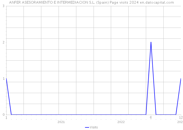 ANFER ASESORAMIENTO E INTERMEDIACION S.L. (Spain) Page visits 2024 