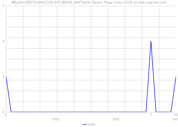 BELSAN RESTAURACION SOCIEDAD LIMITADA (Spain) Page visits 2024 