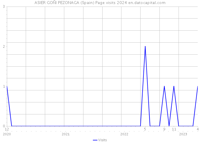 ASIER GOÑI PEZONAGA (Spain) Page visits 2024 