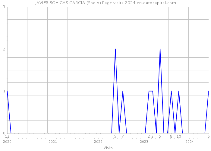 JAVIER BOHIGAS GARCIA (Spain) Page visits 2024 