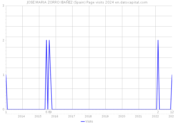 JOSE MARIA ZORRO IBAÑEZ (Spain) Page visits 2024 