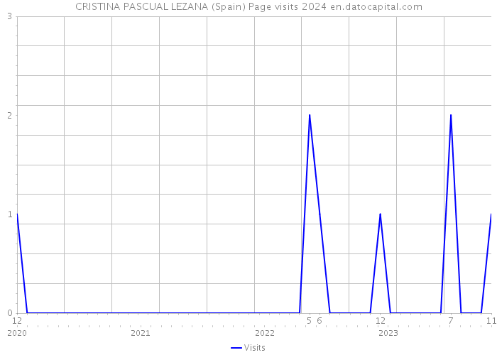 CRISTINA PASCUAL LEZANA (Spain) Page visits 2024 