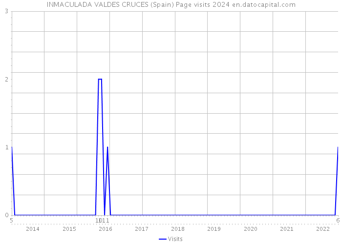 INMACULADA VALDES CRUCES (Spain) Page visits 2024 