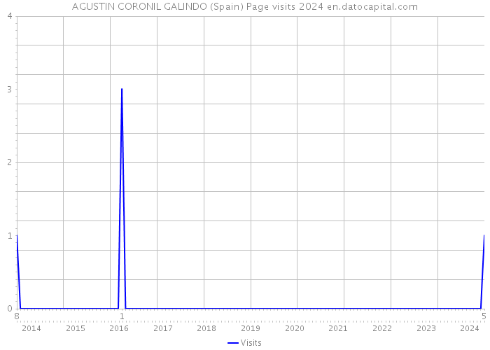 AGUSTIN CORONIL GALINDO (Spain) Page visits 2024 