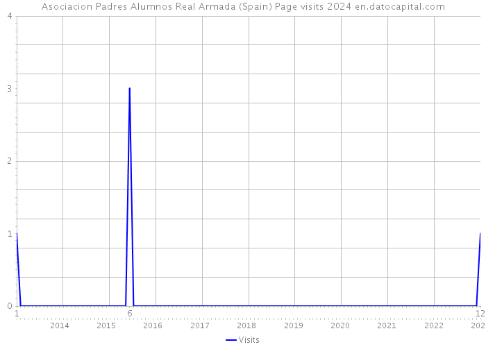 Asociacion Padres Alumnos Real Armada (Spain) Page visits 2024 