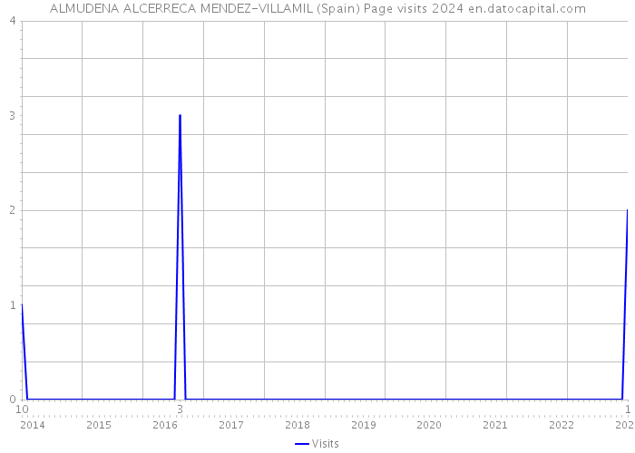 ALMUDENA ALCERRECA MENDEZ-VILLAMIL (Spain) Page visits 2024 