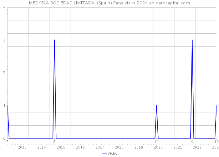 MEDYBLA SOCIEDAD LIMITADA. (Spain) Page visits 2024 