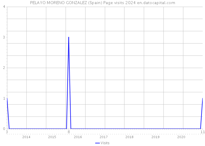 PELAYO MORENO GONZALEZ (Spain) Page visits 2024 
