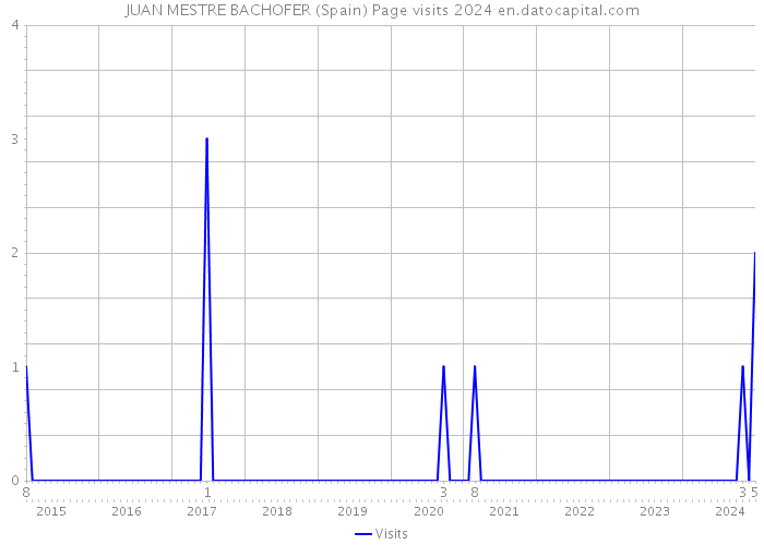 JUAN MESTRE BACHOFER (Spain) Page visits 2024 