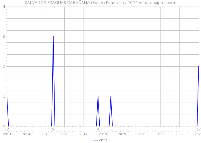 SALVADOR FRAGUAS CARAÑANA (Spain) Page visits 2024 