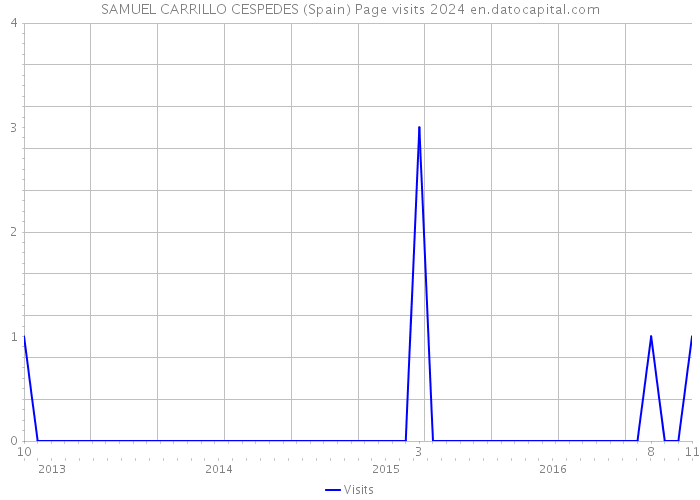 SAMUEL CARRILLO CESPEDES (Spain) Page visits 2024 