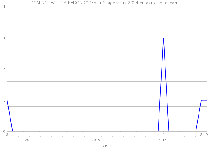 DOMINGUEZ LIDIA REDONDO (Spain) Page visits 2024 