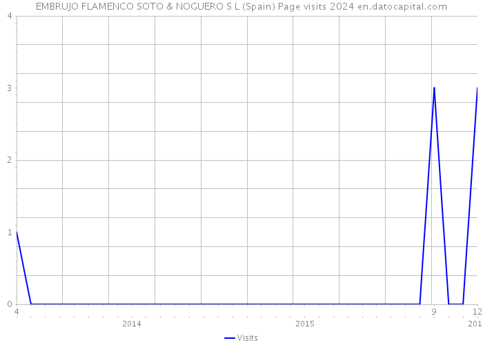 EMBRUJO FLAMENCO SOTO & NOGUERO S L (Spain) Page visits 2024 