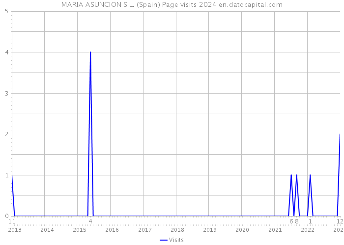 MARIA ASUNCION S.L. (Spain) Page visits 2024 