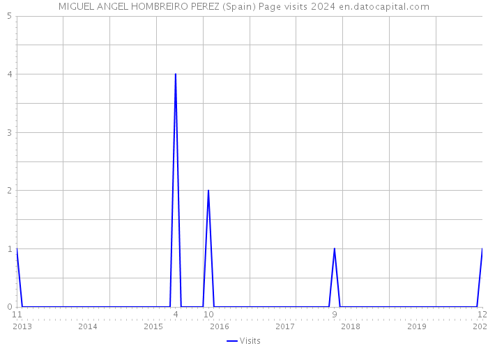 MIGUEL ANGEL HOMBREIRO PEREZ (Spain) Page visits 2024 