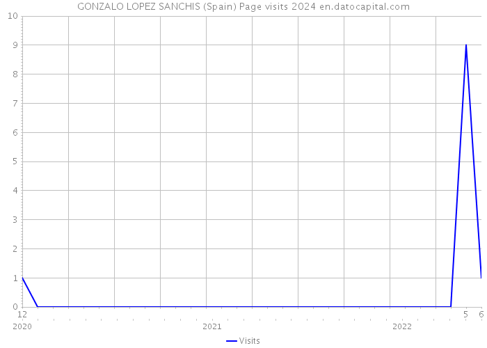 GONZALO LOPEZ SANCHIS (Spain) Page visits 2024 