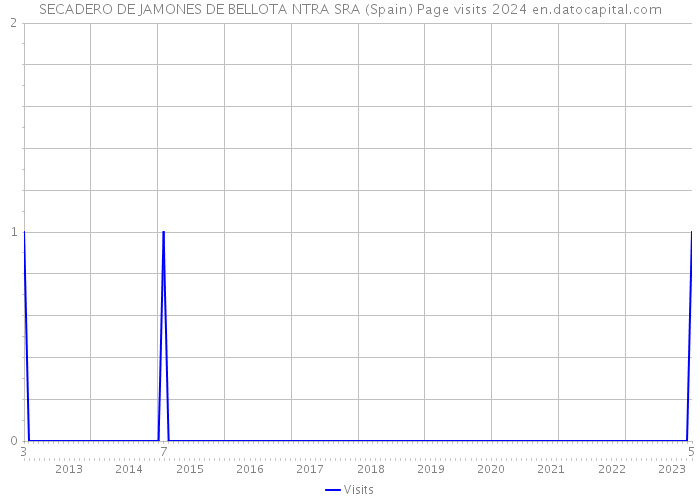 SECADERO DE JAMONES DE BELLOTA NTRA SRA (Spain) Page visits 2024 