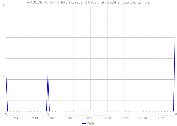 AMUCOR PATRIMONIAL S.L. (Spain) Page visits 2024 