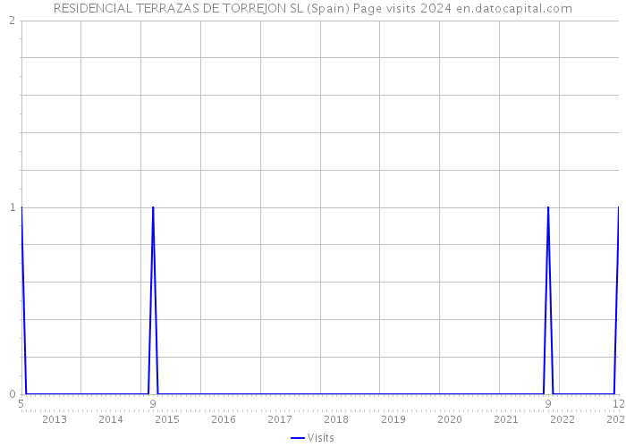 RESIDENCIAL TERRAZAS DE TORREJON SL (Spain) Page visits 2024 