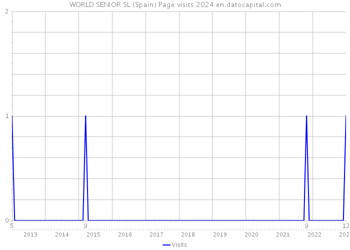 WORLD SENIOR SL (Spain) Page visits 2024 