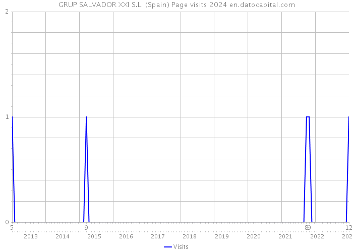 GRUP SALVADOR XXI S.L. (Spain) Page visits 2024 