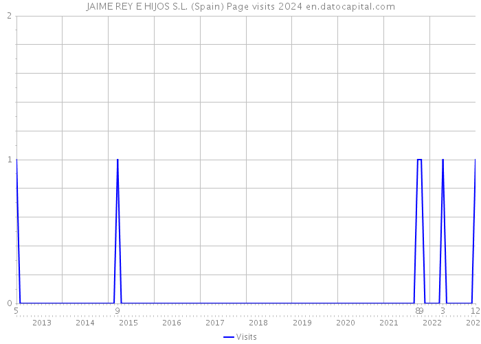 JAIME REY E HIJOS S.L. (Spain) Page visits 2024 