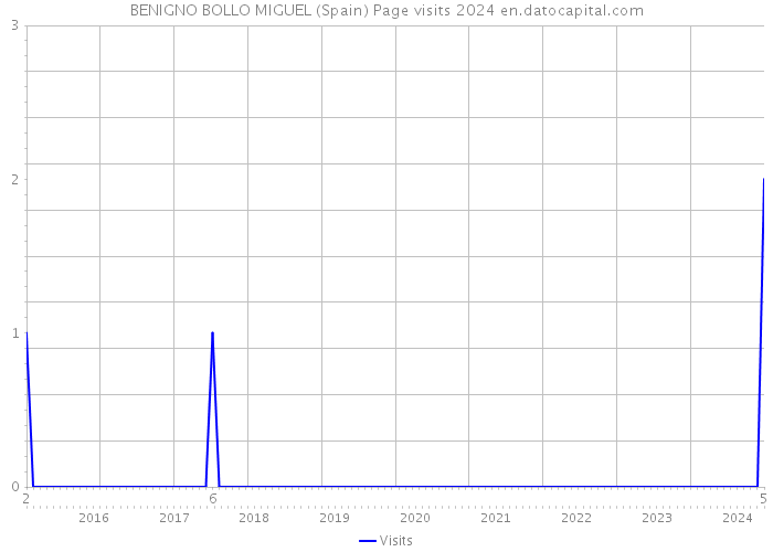 BENIGNO BOLLO MIGUEL (Spain) Page visits 2024 