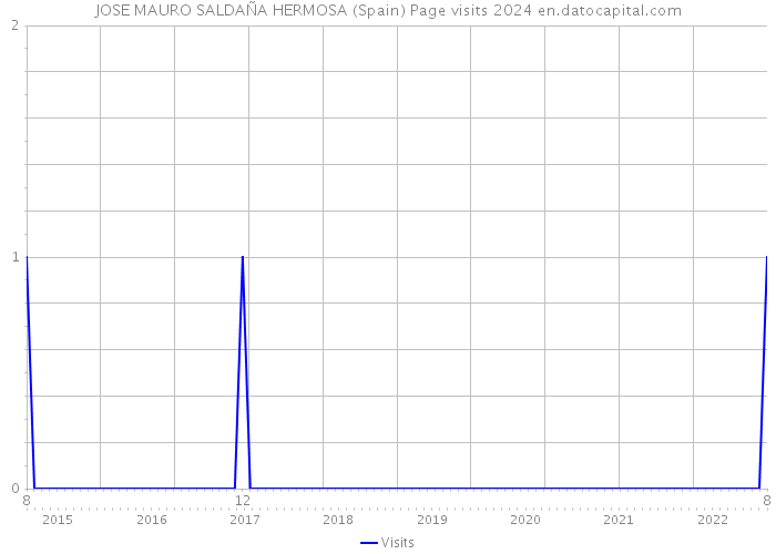 JOSE MAURO SALDAÑA HERMOSA (Spain) Page visits 2024 