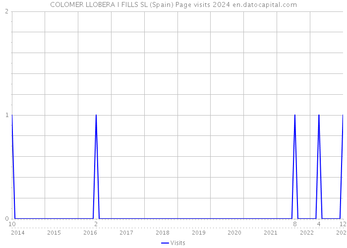 COLOMER LLOBERA I FILLS SL (Spain) Page visits 2024 