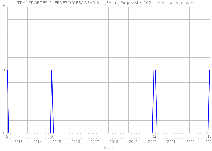 TRANSPORTES GUERRERO Y ESCOBAR S.L. (Spain) Page visits 2024 