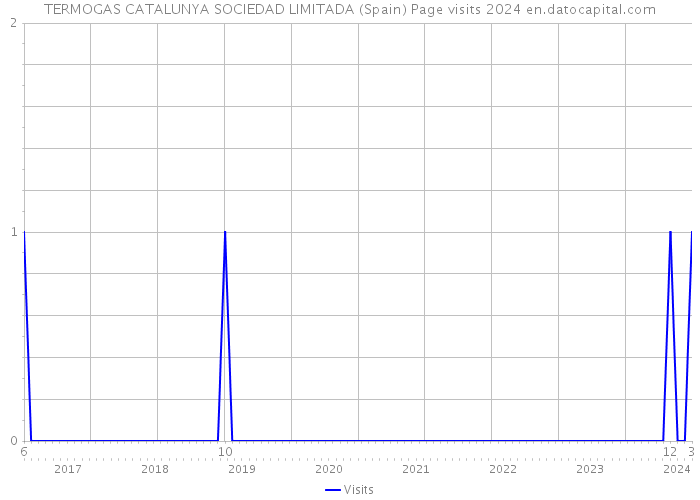 TERMOGAS CATALUNYA SOCIEDAD LIMITADA (Spain) Page visits 2024 