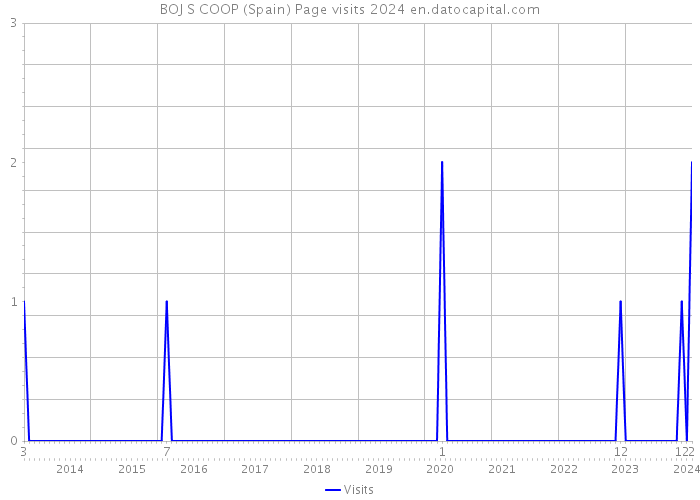 BOJ S COOP (Spain) Page visits 2024 