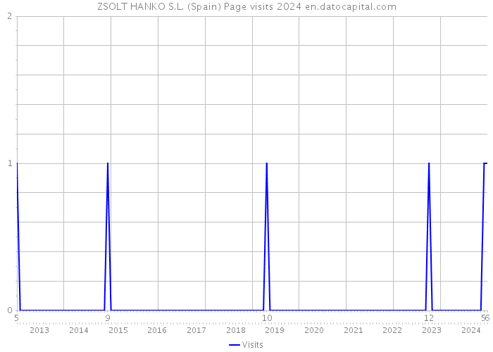 ZSOLT HANKO S.L. (Spain) Page visits 2024 