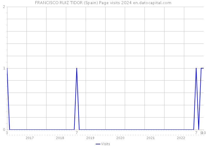 FRANCISCO RUIZ TIDOR (Spain) Page visits 2024 