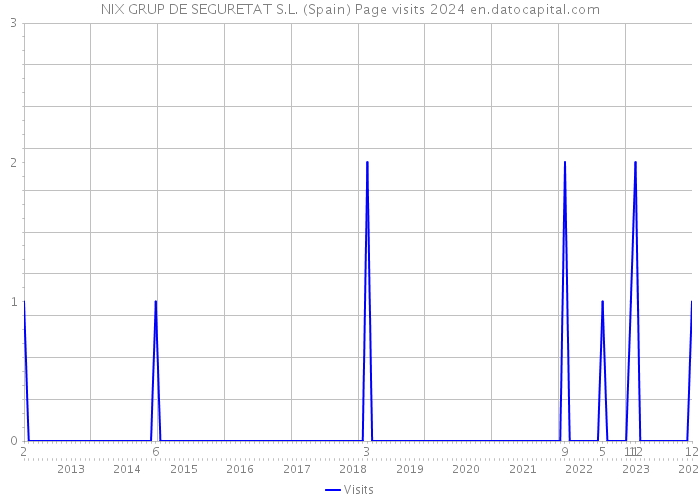 NIX GRUP DE SEGURETAT S.L. (Spain) Page visits 2024 