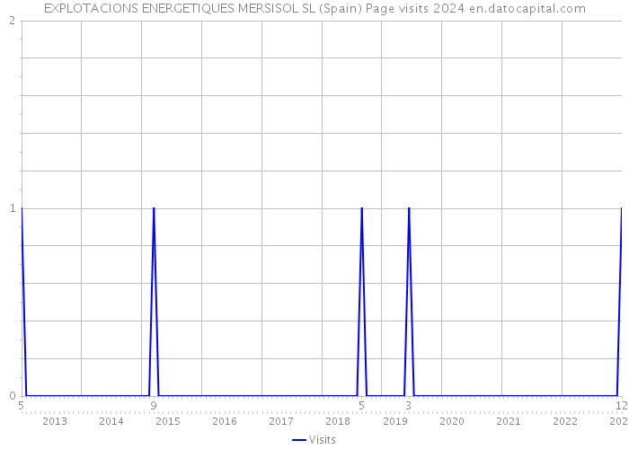 EXPLOTACIONS ENERGETIQUES MERSISOL SL (Spain) Page visits 2024 