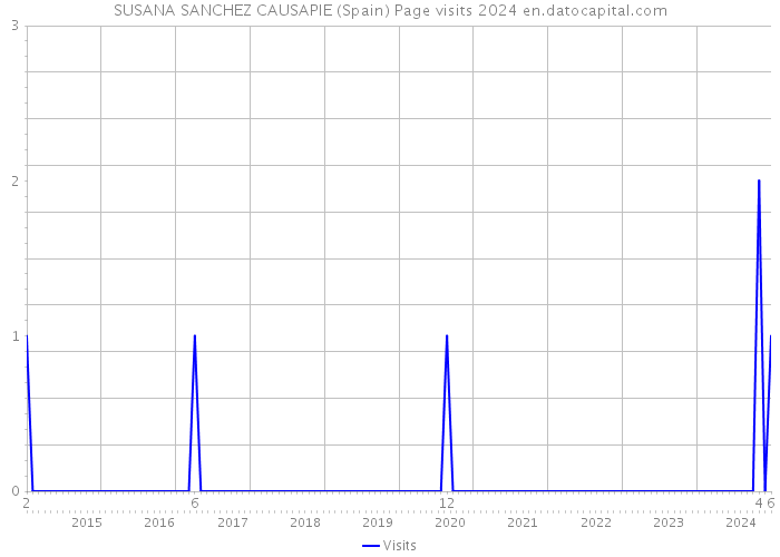 SUSANA SANCHEZ CAUSAPIE (Spain) Page visits 2024 