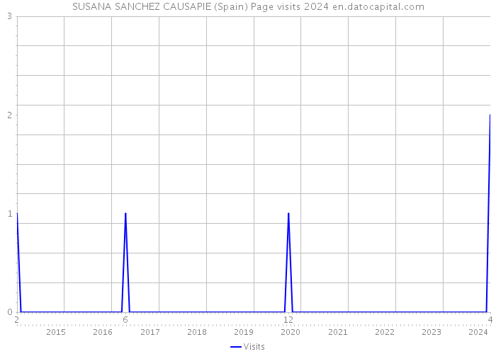 SUSANA SANCHEZ CAUSAPIE (Spain) Page visits 2024 