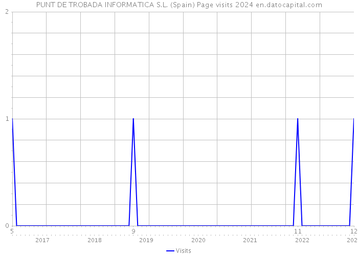 PUNT DE TROBADA INFORMATICA S.L. (Spain) Page visits 2024 