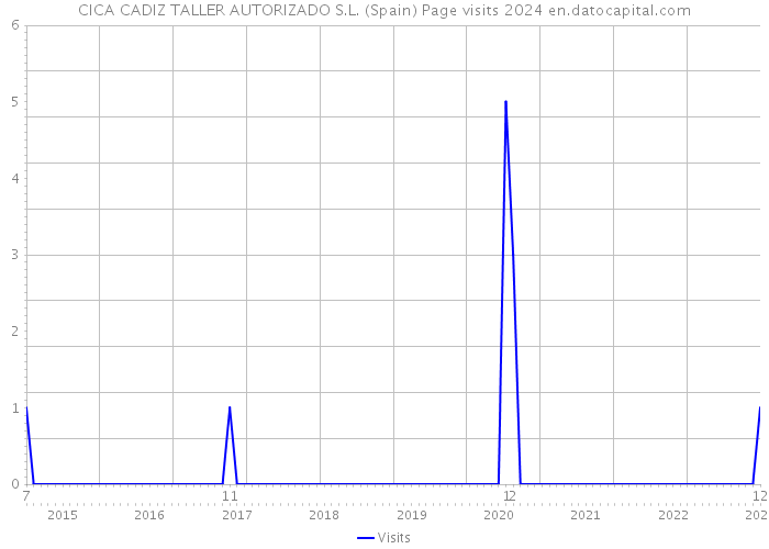 CICA CADIZ TALLER AUTORIZADO S.L. (Spain) Page visits 2024 