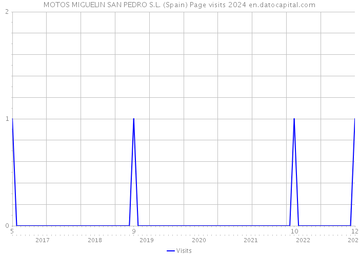 MOTOS MIGUELIN SAN PEDRO S.L. (Spain) Page visits 2024 