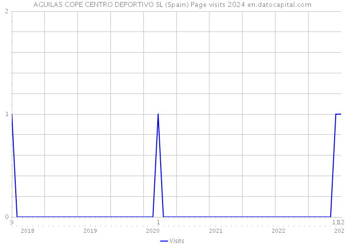 AGUILAS COPE CENTRO DEPORTIVO SL (Spain) Page visits 2024 