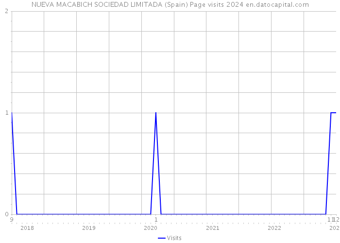 NUEVA MACABICH SOCIEDAD LIMITADA (Spain) Page visits 2024 