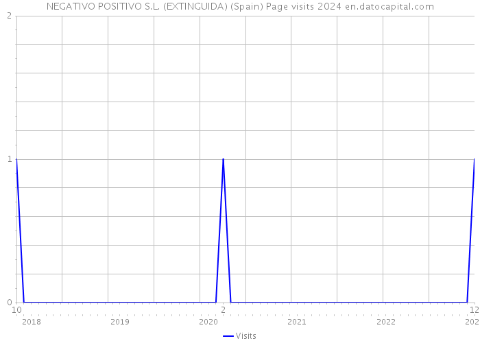 NEGATIVO POSITIVO S.L. (EXTINGUIDA) (Spain) Page visits 2024 