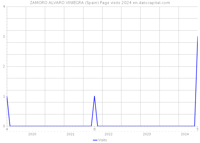 ZAMORO ALVARO VINIEGRA (Spain) Page visits 2024 