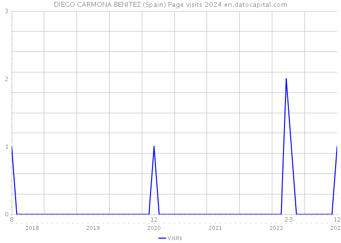 DIEGO CARMONA BENITEZ (Spain) Page visits 2024 