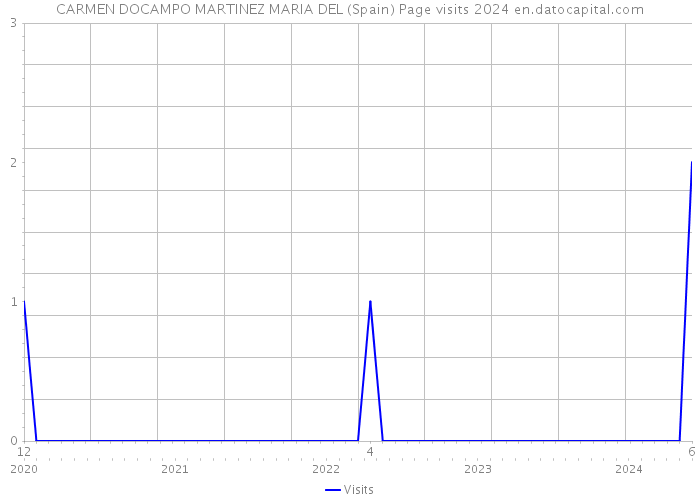 CARMEN DOCAMPO MARTINEZ MARIA DEL (Spain) Page visits 2024 