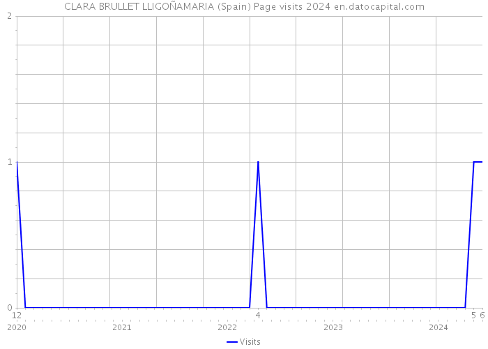 CLARA BRULLET LLIGOÑAMARIA (Spain) Page visits 2024 